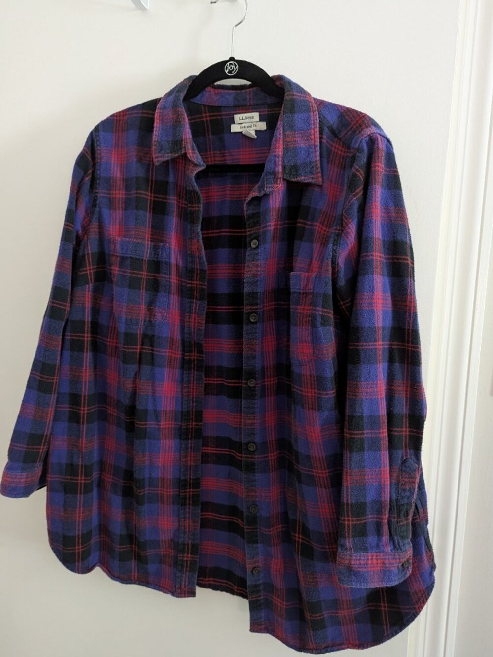 LLBean Scotch Plaid Relaxed Flannel Shirt